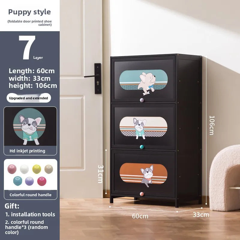 Enter the entrance, enter the door, floor-to-ceiling multi-layer door, dustproof shoe rack, simple and large-capacity storage Oasis Select 7-60