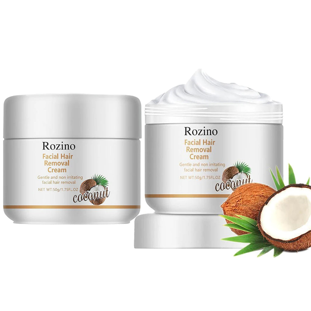 Facial Depilatory Cream, Coconut Hair Removal Cream for Upper Lip & Chin Gentle Non-Irritating Body Hair Removal Cream for Women Oasis Select Default Title