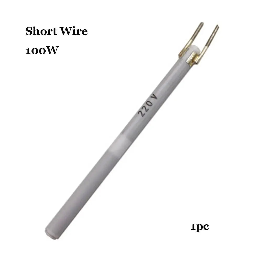 For 908 908S Solde Adjustable Temperature Electric Soldering Iron Heater 220V 60W/80W/100W Ceramic Internal Heating Element Oasis Select 1pc-100W Short Wire