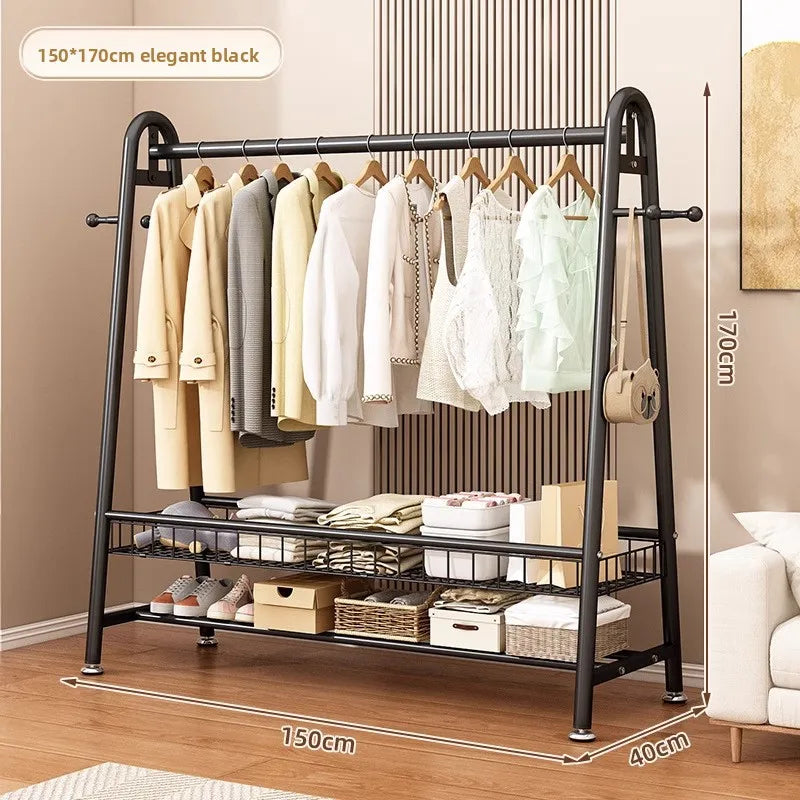 Simple Coat Rack Floor-to-ceiling Indoor Drying Storage Household