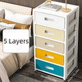 COIZYZZL 3-6 Tier Storage Cabinet,Large Capacity & Space-Saving Heavy-Duty Organizer,Colorful Hues for Living Room/Bedroom/Study Oasis Select 5 Layers