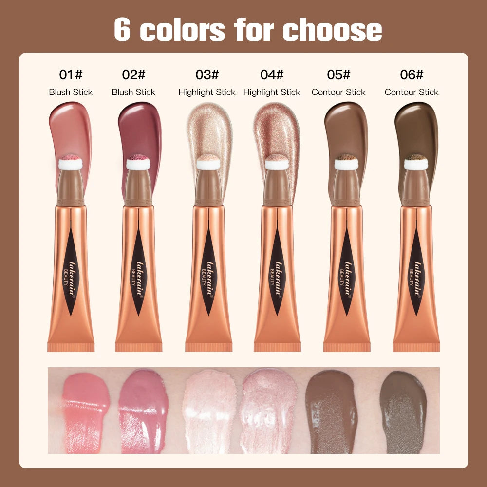 Cream Blush & Bronzer Wand | Liquid Cushion Highlighter Stick