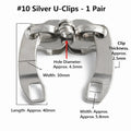 Large Zipper Slider #5 #8 #10 Metal Replacement Pull with Holes