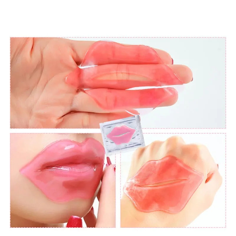 BIOAOUA Crystal Collagen Lip Mask – 5pc Plumping Lip Patches Collagen Lip Mask Oasis Select