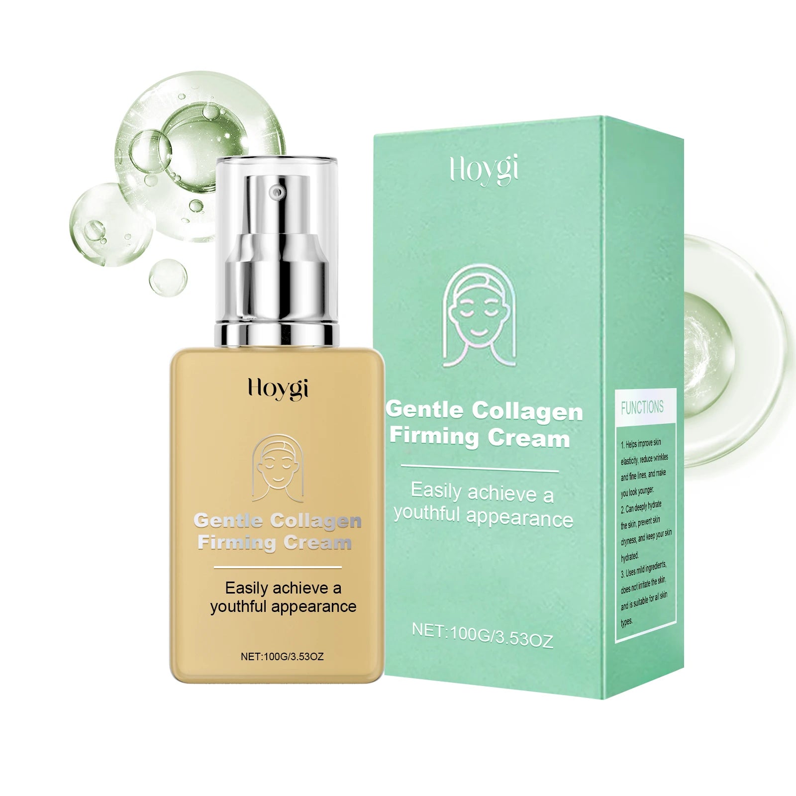 Hoygi Collagen Firming Cream – Fine Lines, Hydration & Brightening Collagen Face Cream Oasis Select 1Pcs