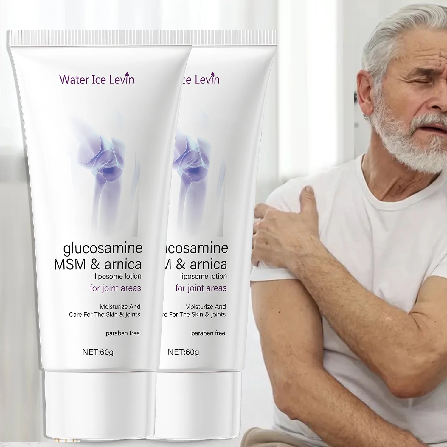 Glucosamine MSM & Arnica Joint Cream – Liposome Lotion 60g Joint Moisturizing Cream Oasis Select