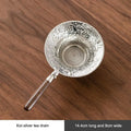 Stainless Steel Mesh Tea Strainer with Drip Tray | Lace Design