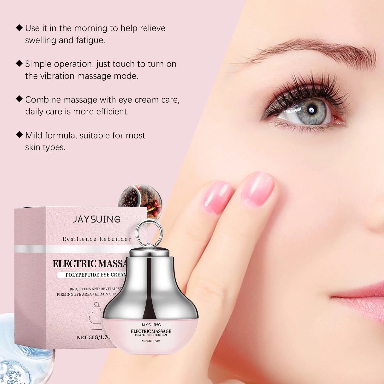 Jaysuing Electric Roller Eye Cream – Dark Circles & Firming Electric Eye Cream Oasis Select