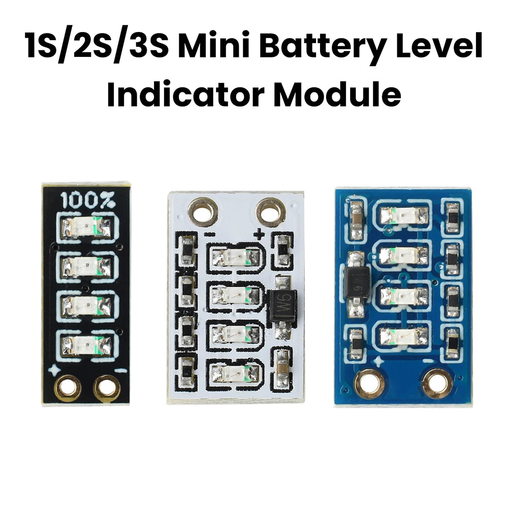 Mini Power Display Indicator 1S/2S/3S Ternary Lithium Battery Capacity Board Precision Battery LED Electricity Display Module Oasis Select