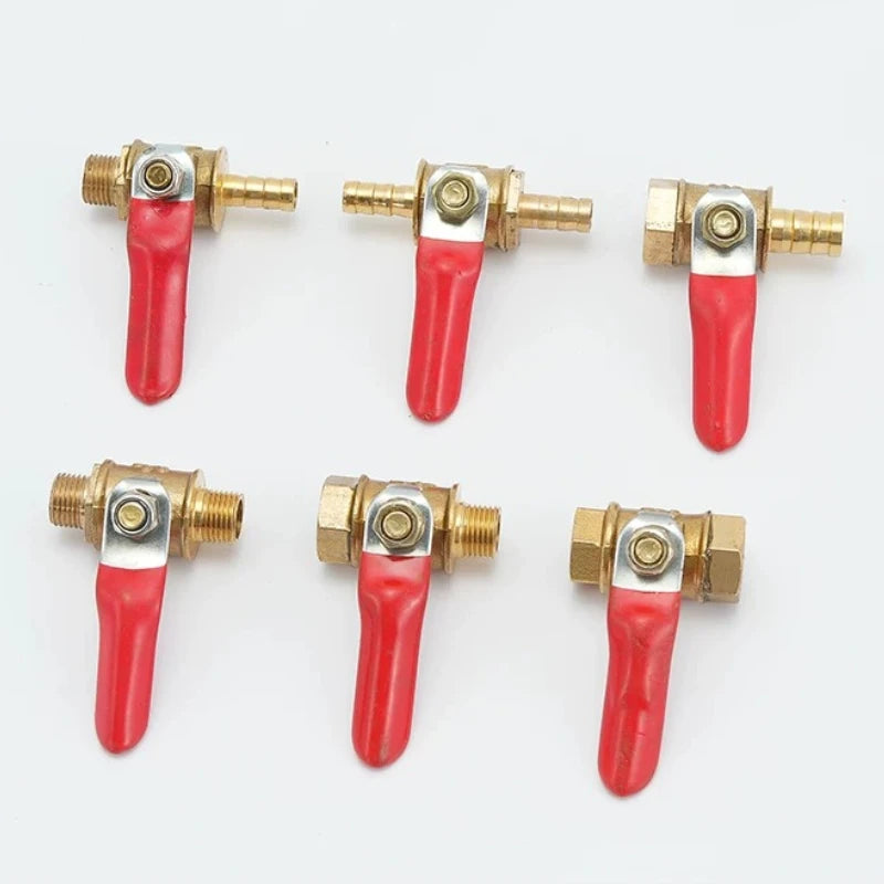 Pneumatic Copper Ball Valve Baota Red Handle Small Switch 1 3 4 Point 1/4 Vent Pipe Ball Valve Oasis Select