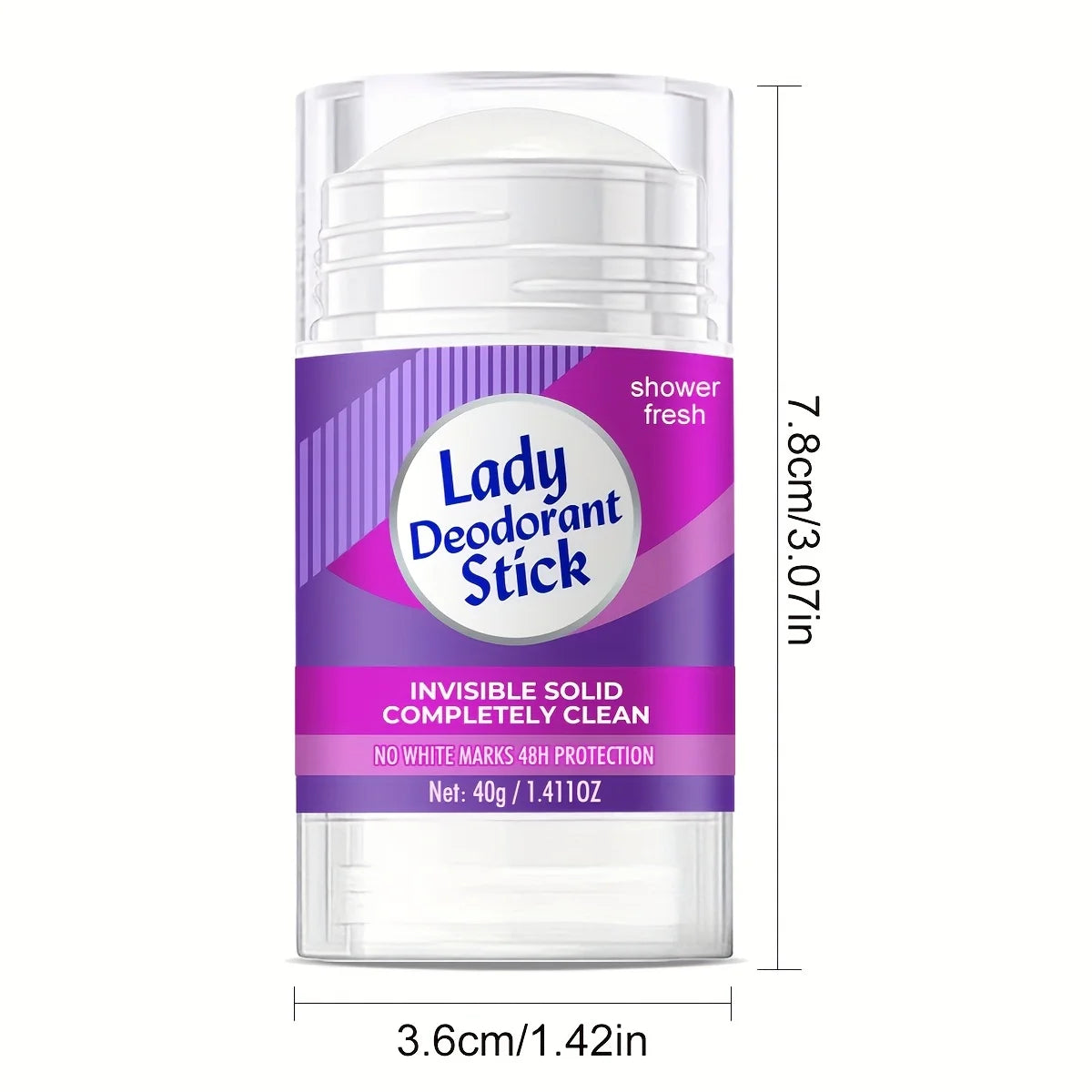 Lanemay Women's Deodorant Stick – 48Hr Invisible, No White Marks