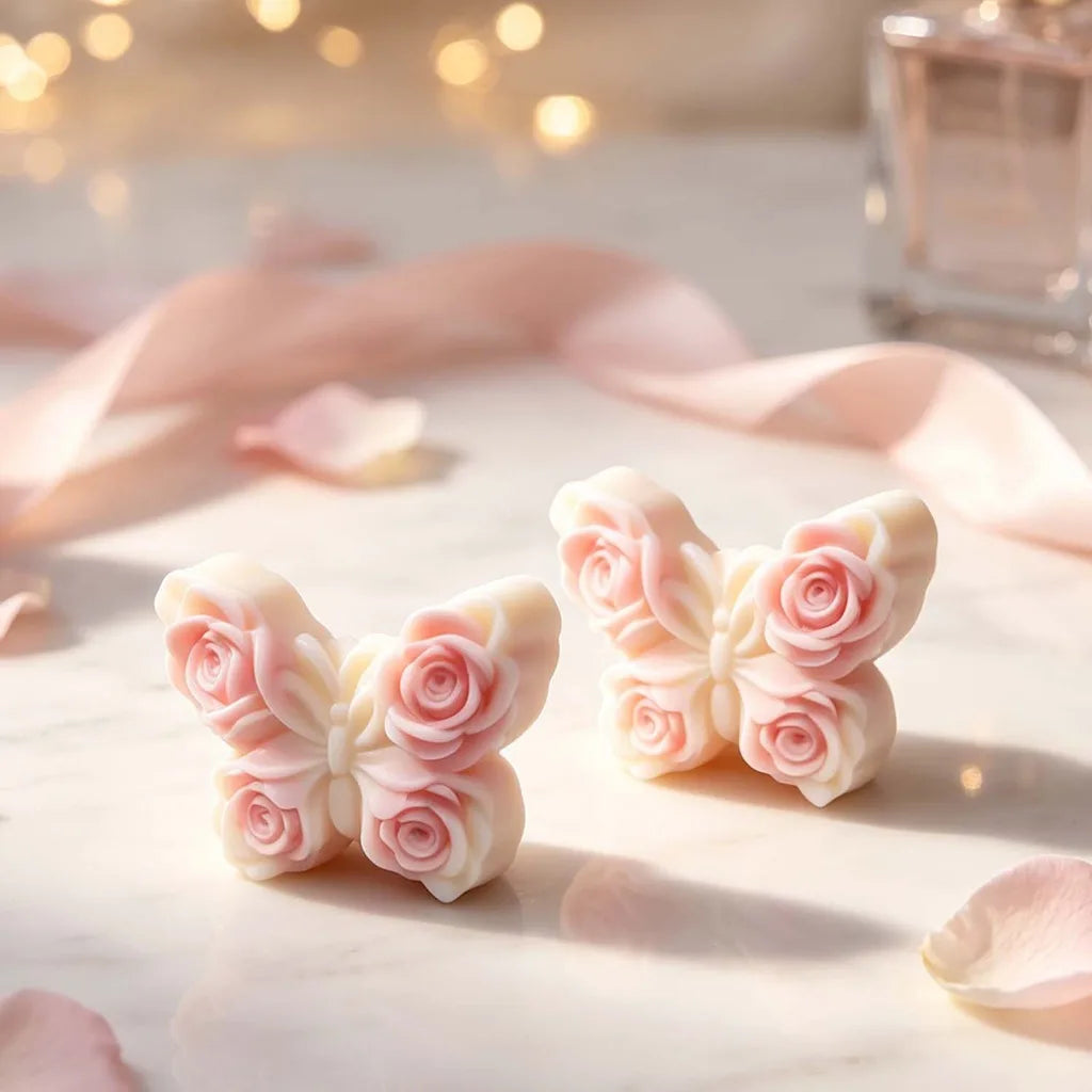 Diy Mold Soft Rose Butterfly Mold Resin Decorative Mold Decorative For Handcraft Creation Commercial Production Craft Teaching Oasis Select