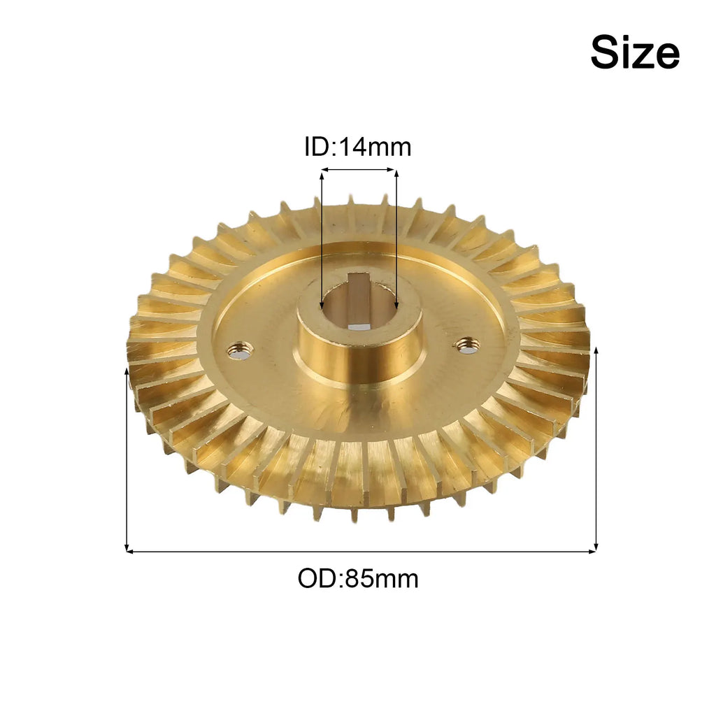 Brass Water Pump Impellers Backward Curved Vanes Self-priming Pump Double-sided Copper Pump Impeller Oasis Select