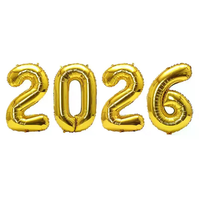 Foil Balloons for New Year's Eve Party Decoration Photo Booth Props Xmas Home Decor 2026 Prop up Your Celebration Oasis Select