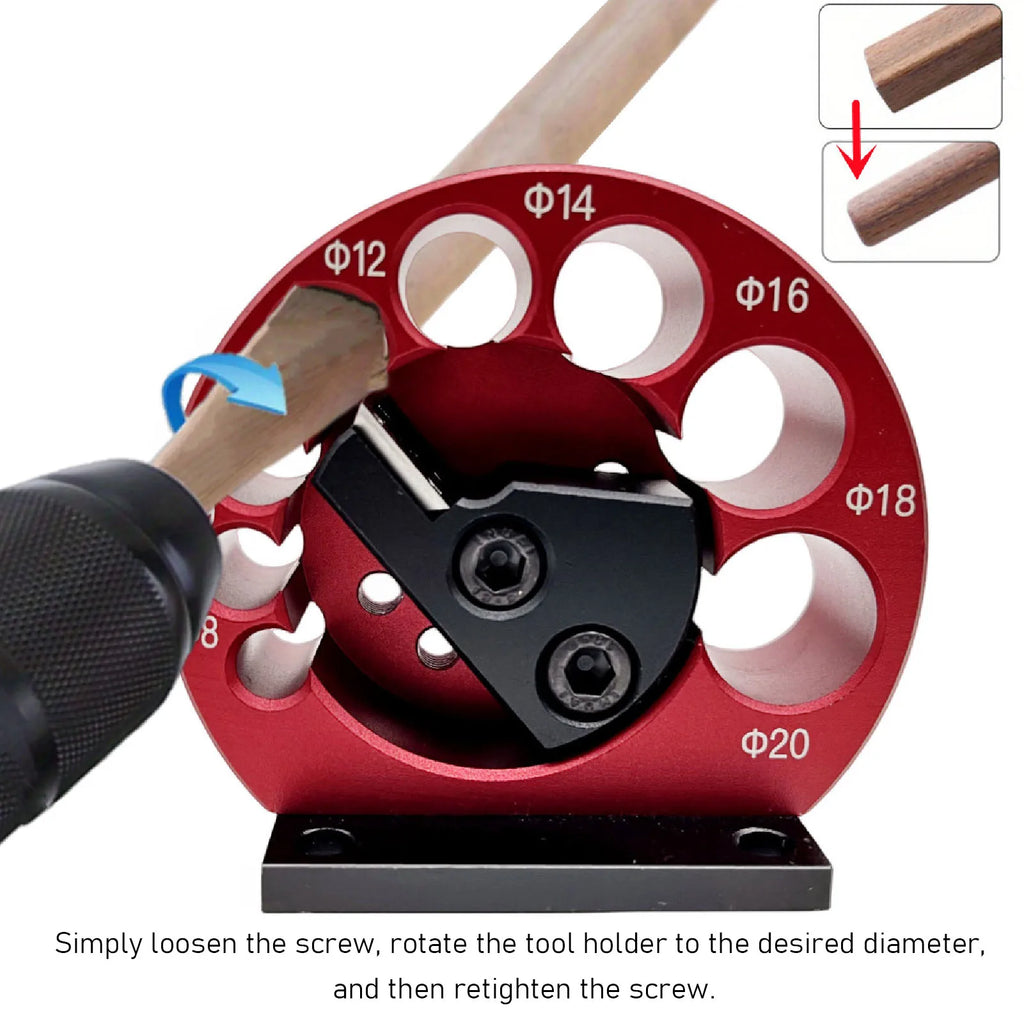 Dowel Cutter Easy To Operate Aluminum Alloy Body Dowel Maker 8 To 20mm High Accuracy Cemented Carbide Blade for Woodworking Oasis Select