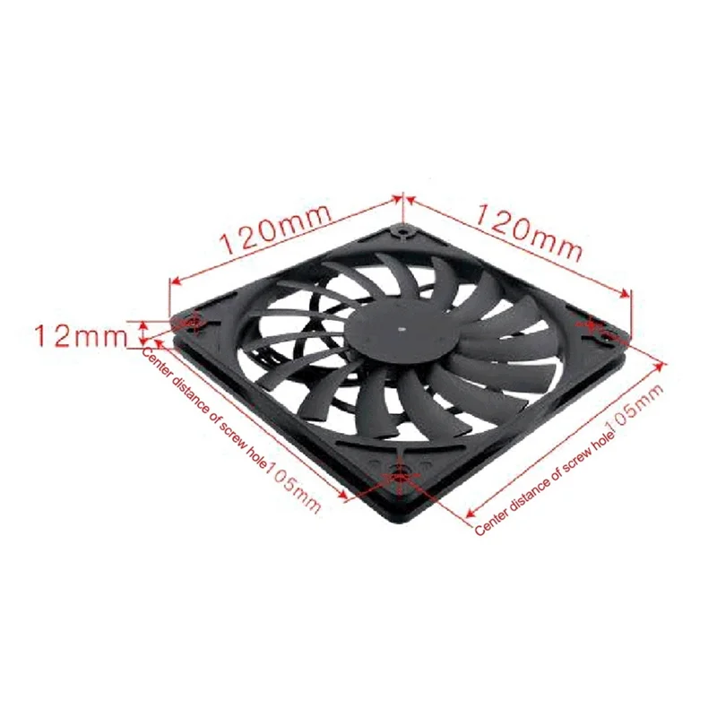 Mute 120mm 12cm PWM Cooling Fan Slim 12mm,New 120X120X12mm DC 12V 0.25A 1400RPM Computer PC Case Chassis Cooler Quiet Oasis Select