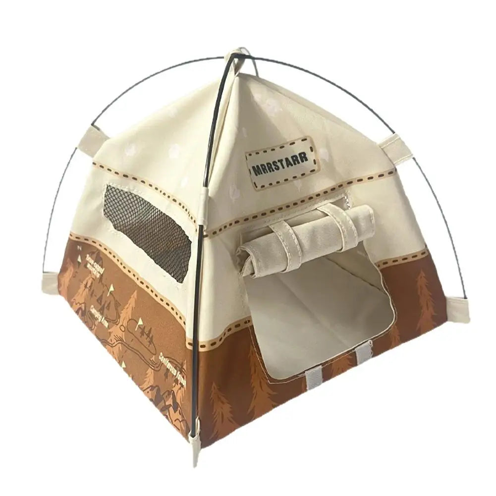 1Set Camping Small Tent Model 1:12 Scale Decorative Miniature Scene Accessories Photography Props Toy Gift Oasis Select Brown