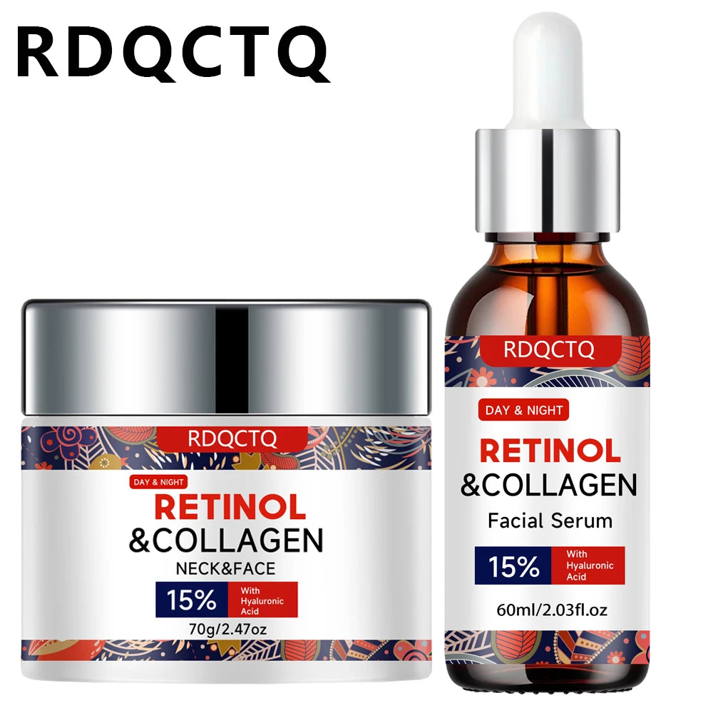 Retinol Collagen Serum | 15% Hyaluronic Acid | Hydrating Set Face Serum Set Oasis Select