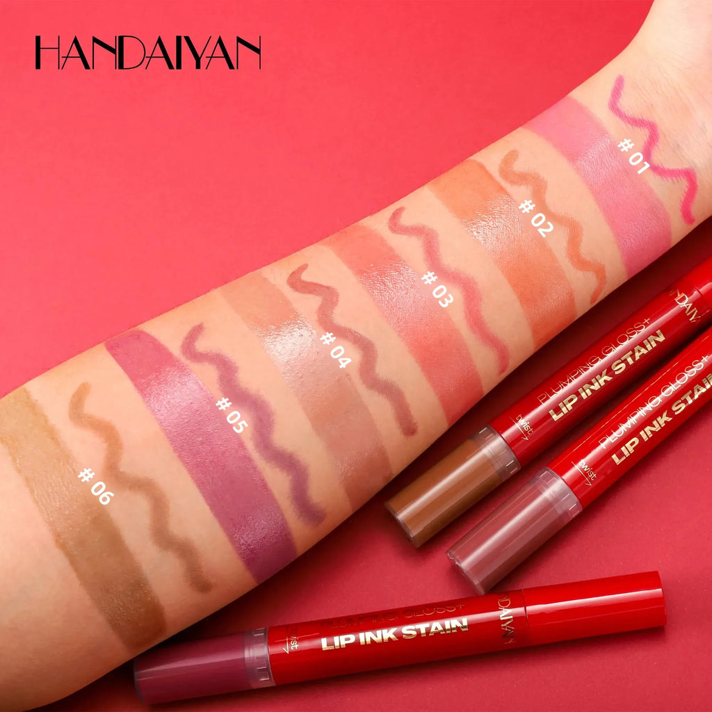 Handaiyan 2-in-1 Liquid Lip Liner & Gloss – Waterproof, Long-Lasting