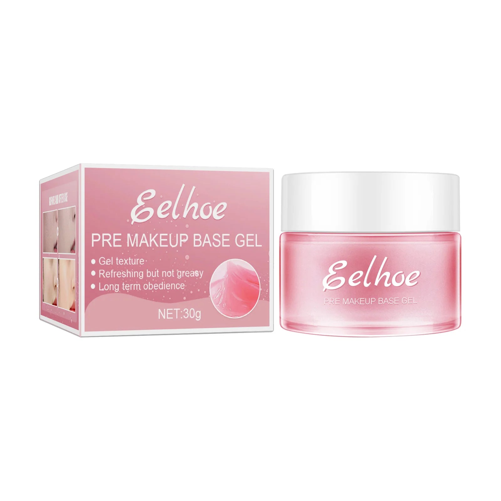 EELHOE Makeup Primer Gel – Pore Minimizing, Oil Control, Hydrating Makeup Primer Gel Oasis Select 30g boxed