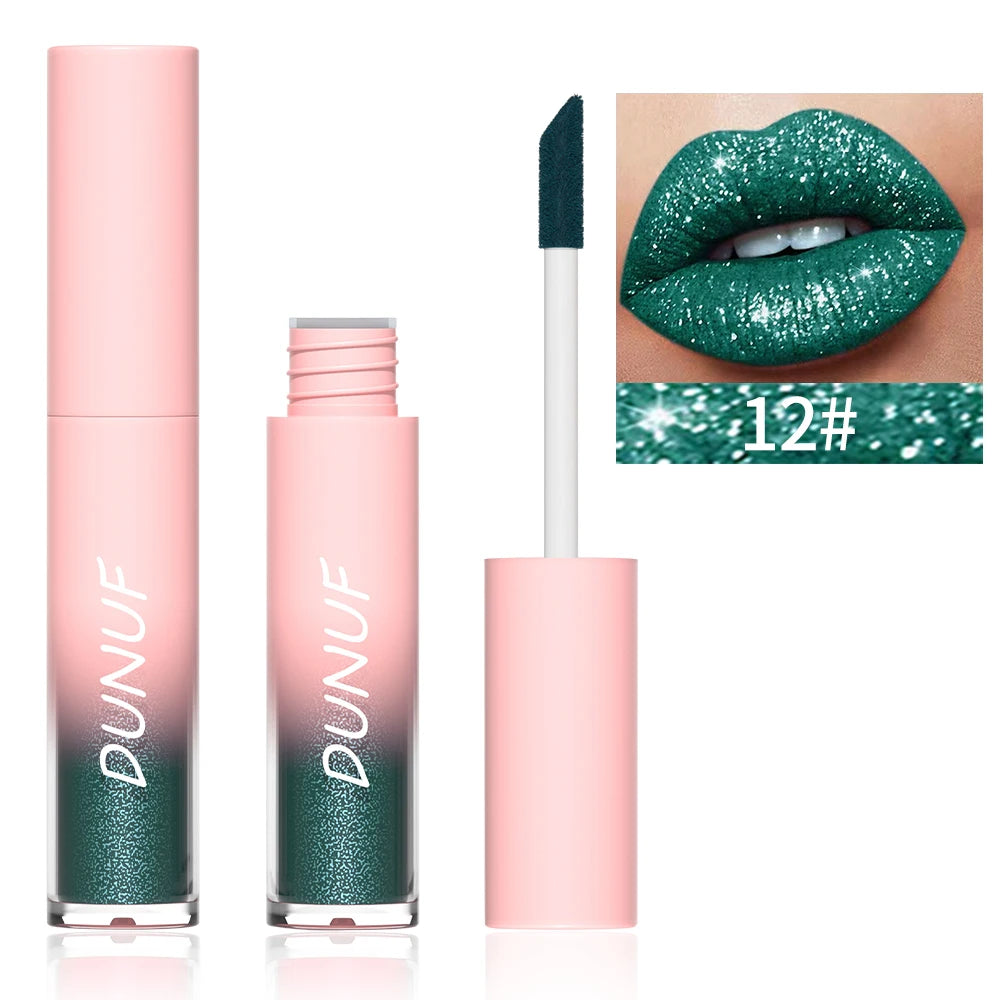 1pcs Pearlescent Lipstick - Waterproof Long-Lasting Lip Gloss Easy to Paint Exquisite Gift Stage Makeup Daily Makeup Universal Oasis Select 12