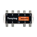 Satellite Signal 8-Way Splitter, Cable TV 8-Port Splitter, SAT 8-Way Splitter Oasis Select black