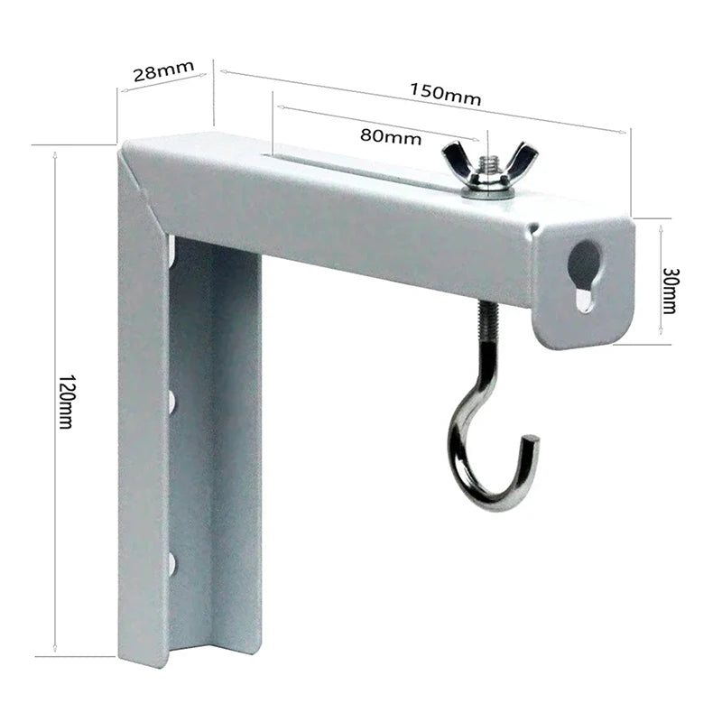 Universal Adjustable Projector Screen Mounting Hook Projection Screen Wall Hanging L-Bracket Movie Screen Curtain Mount Hook Kit Oasis Select