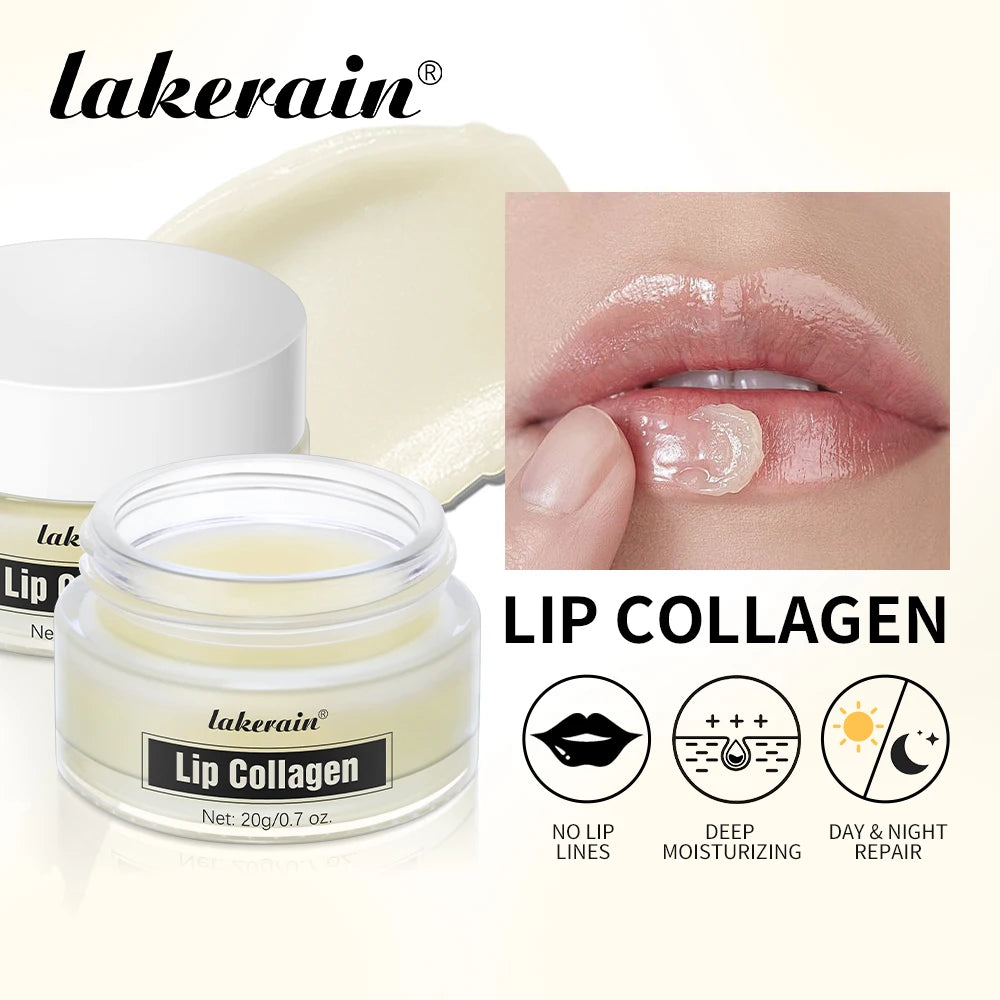 Lip Balm Collagen Lighten Melanin Lip Mask Exfoliating Fade Lip Line Dead Skin Moisturizing Brighten Repair Lip Care Products Oasis Select