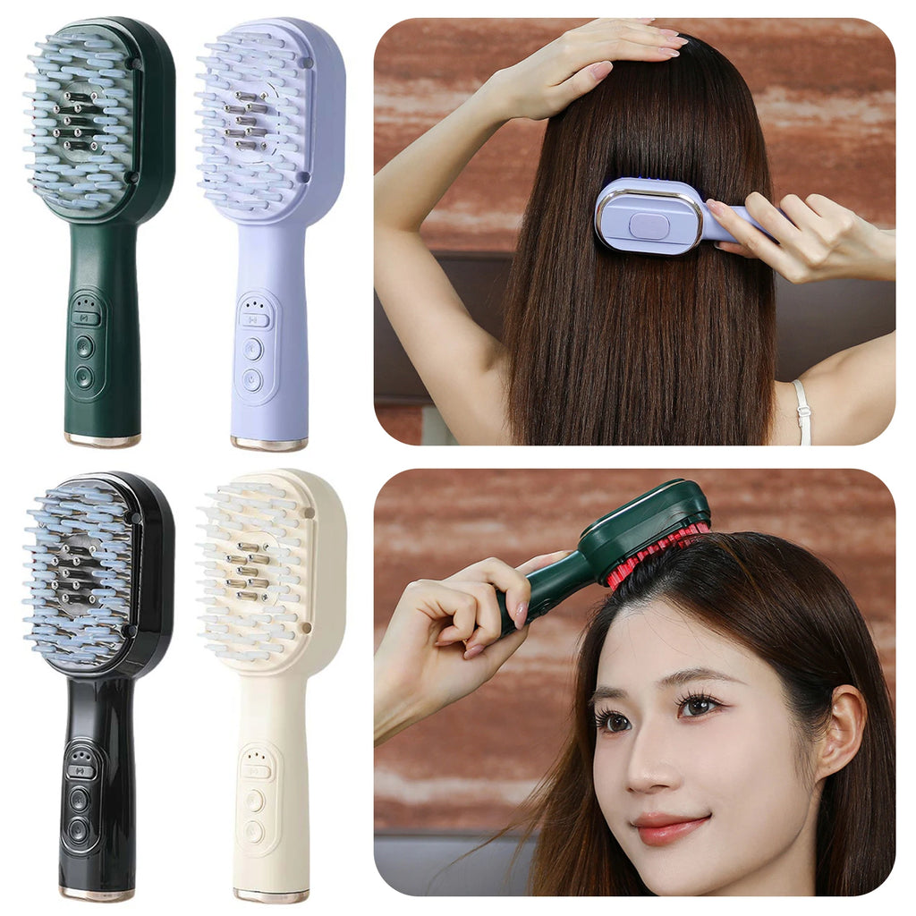 Scalp Massage Comb – Red Light Therapy & Vibration Hair Brush