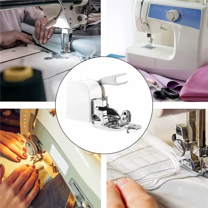 LIKE WISH 1Pcs Side Cutter Overlock Sewing Machine Presser Foot Feet Sewing Machine Attachment For All Low Shank Singer Oasis Select