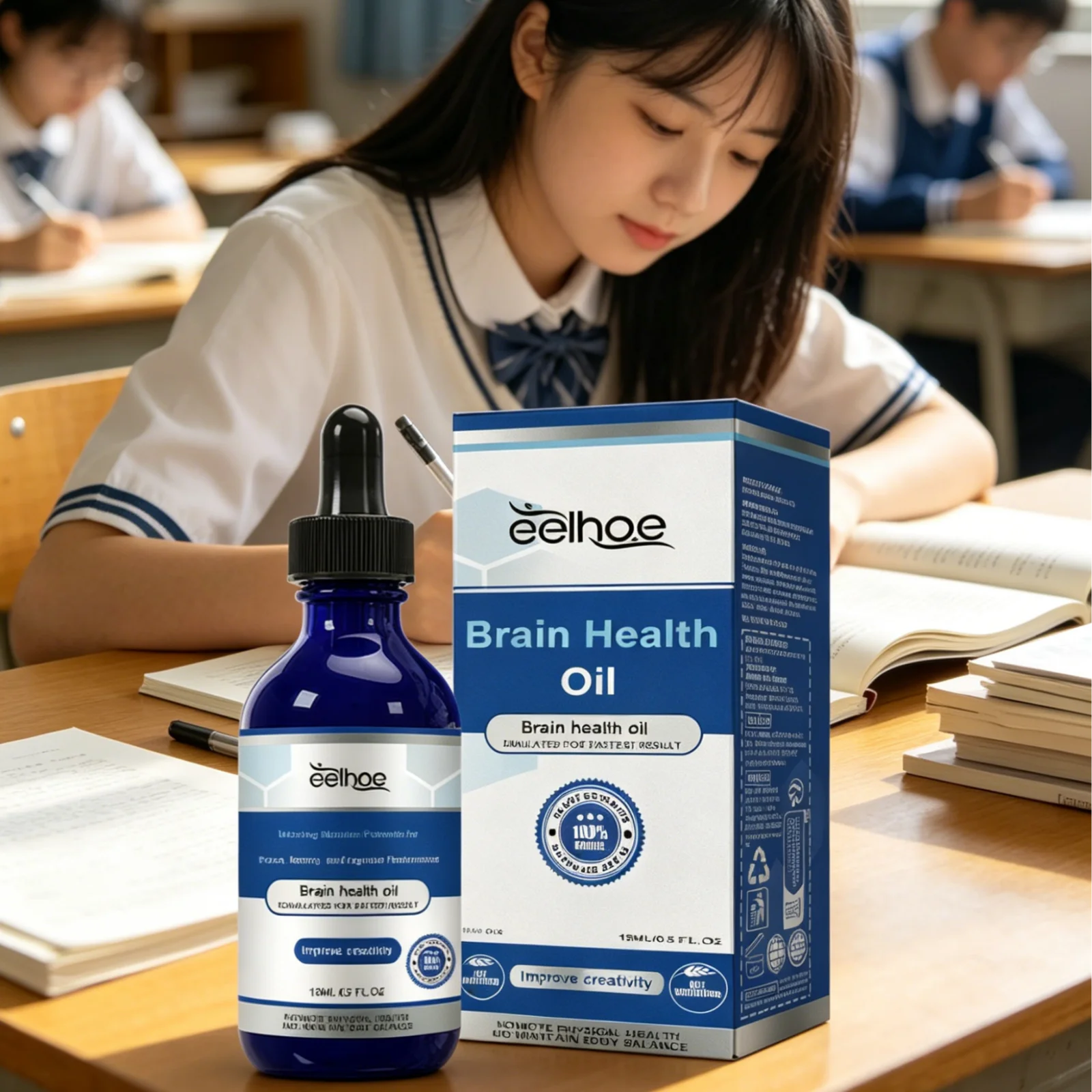 EELHOE Brain Health Oil – Focus & Cognitive Support 15ml Cognitive Essential Oil Oasis Select
