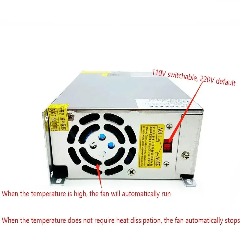 1000W Switching Power Supply AC 110V 220V Adjustable 0- 12V 24V 36V 48V 60V 80V 120V 160V 220V Power Supply 5A 6.5A 20A 40A 70A Oasis Select