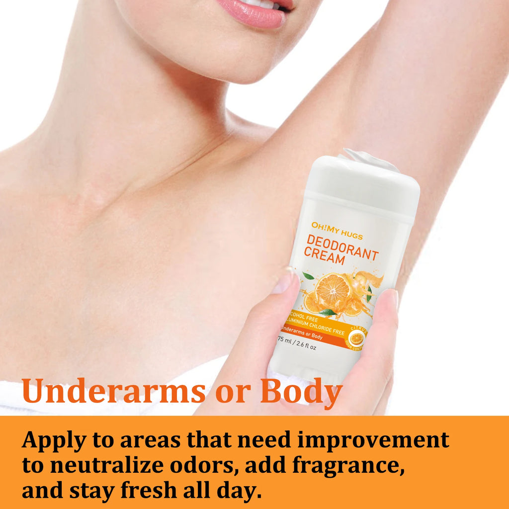 YURHERSU Orange Deodorizing Cream – Unisex Fresh Scent Stick