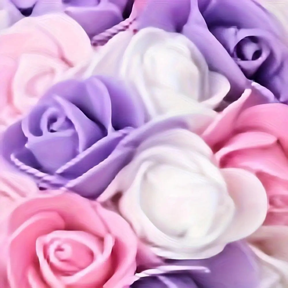 1 Multicoloured Rose Bear Realistic Foam Rose Flower Bear Christmas/Valentine's Day/Mother's Day/Anniversary/Wedding Gift Oasis Select