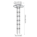 Trellis for Climbing Plants Outdoor Vegetable Vertical Support Frame Outdoor Gardening Support Trellis for Climbing Plants Oasis Select 210cm