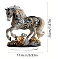 New 2026 Year of the Horse Zodiac Desktop Ornament 2D Flat Acrylic Horse Tabletop Sculpture Living Room Office Home Decoration Oasis Select Style 6