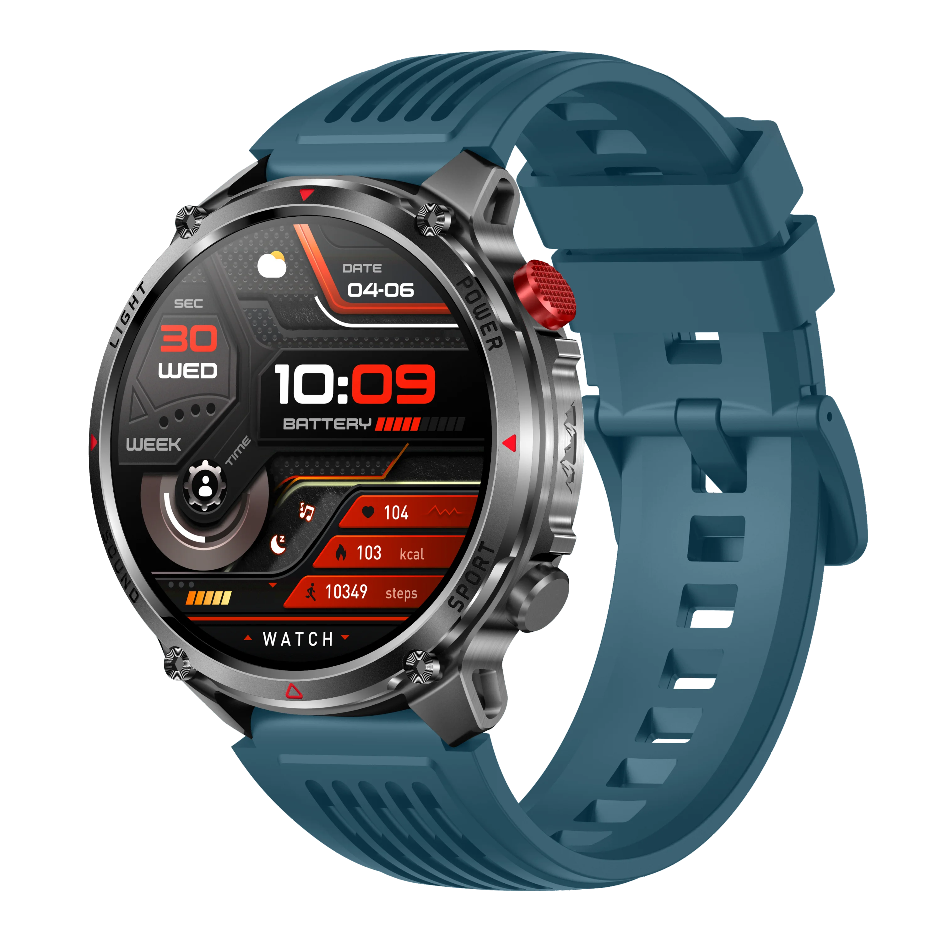MINGCC 1.7" Smartwatch – BT Calling, Compass & LED Flashlight