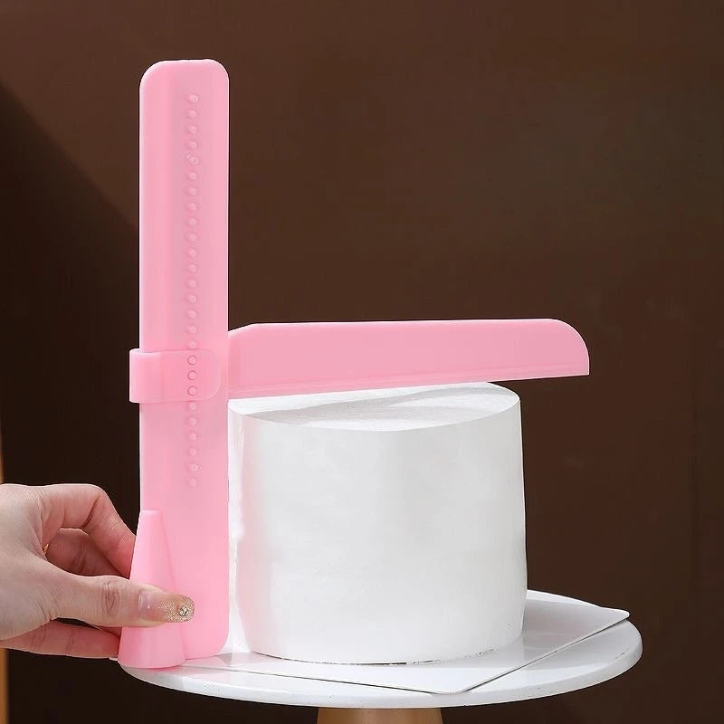 Adjustable Cake Scraper Smoother Tool Set Height-Adjustable Plastic Icing Smoother for Cake Decorating & Baking Oasis Select