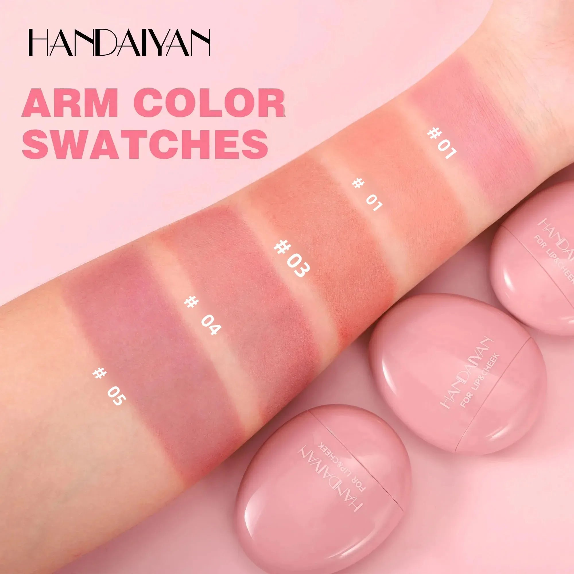 HANDAIYAN 2-in-1 Cream Blush Stick – Lip & Cheek Waterproof