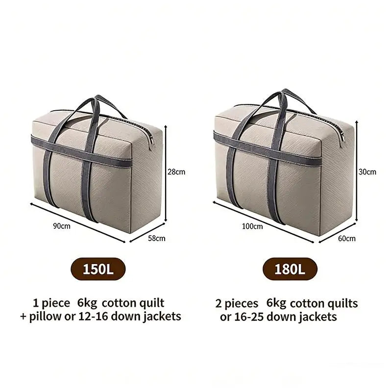 Extra Large Moving Packing Bags Household Quilt Storage Bags Clothes Organizer Luggage Bag Waterproof Moisture Proof Oasis Select