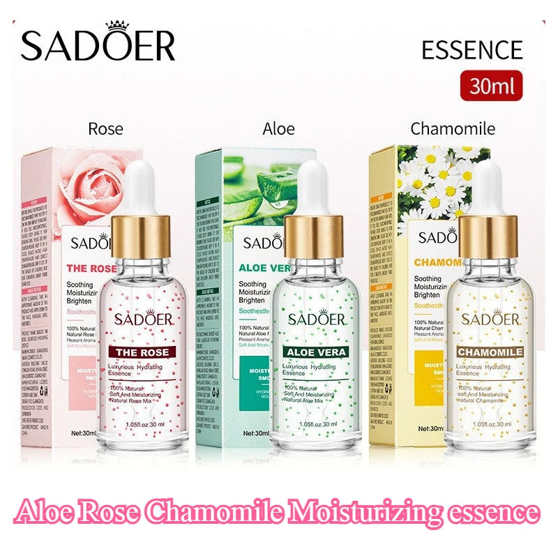 30ml Rose Gold Luxury Moisturizing Serum Shrinking Pore Hydrating Serum Original Liquid Face Serum Soothing Brighten Skin Oasis Select