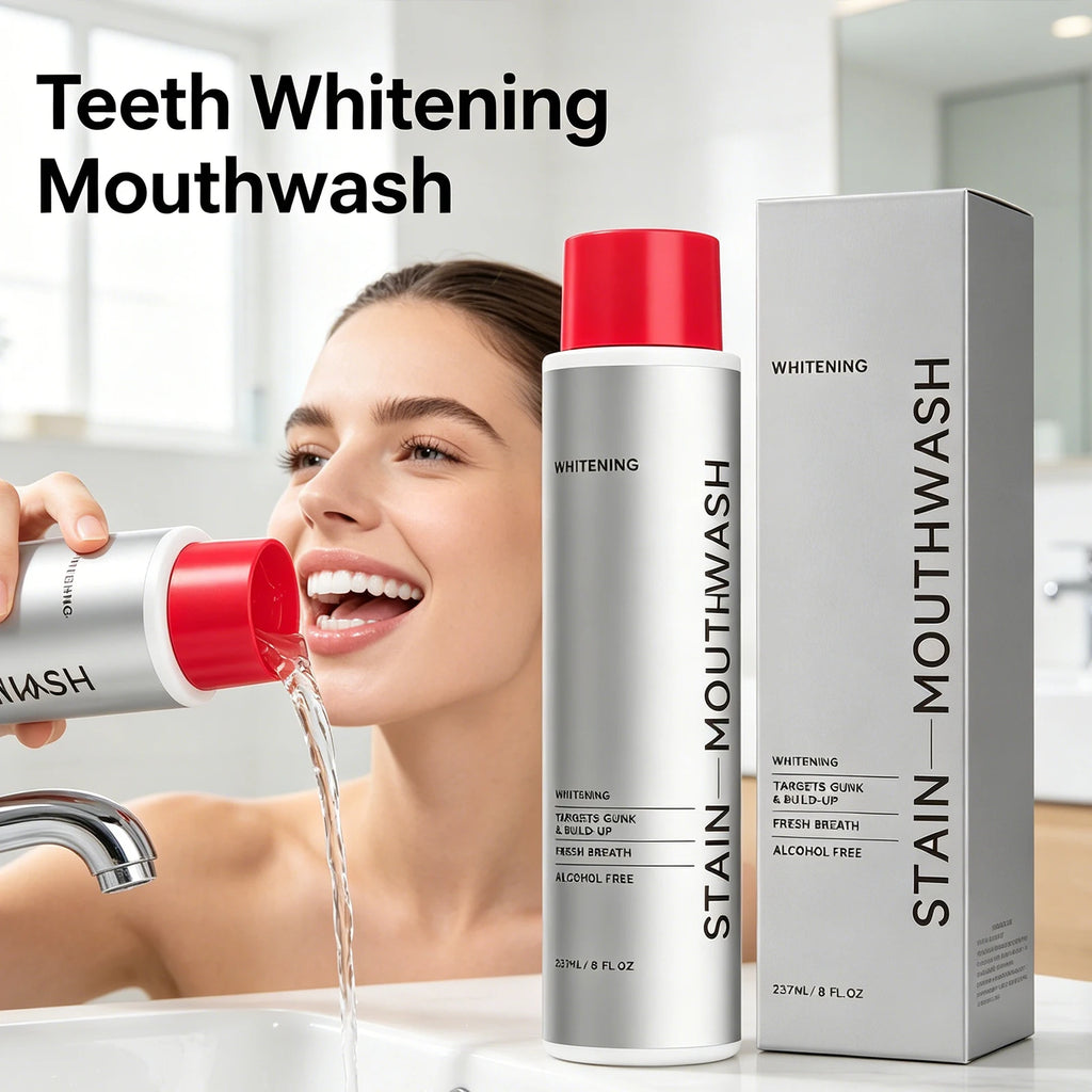 237ml Mouthwash Alcohol Free Teeth Whitening Plaque Tartar Remover Fresh Breath Gentle Oral Care Gum Therapy Remover Bleaching Oasis Select