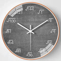 Modern Math Wall Clock Creative Art Hanging Clock Non Ticking Wall Clock Home Decor for Study Bedroom Living Room Office Gift Oasis Select style3 8 inch