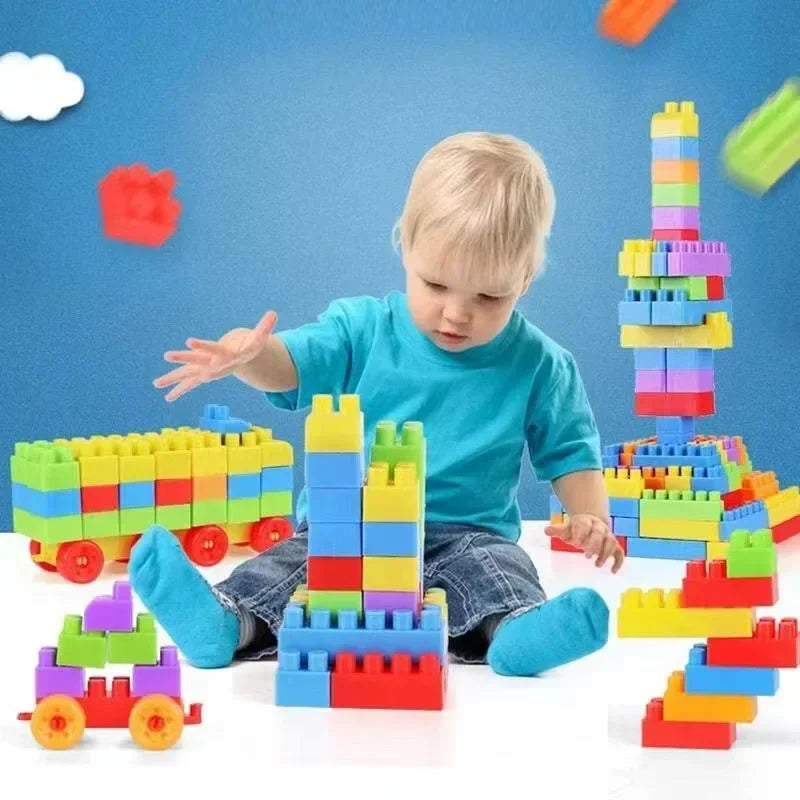 130-Piece Large Particle Building Blocks Set | Kids Ages 6–12