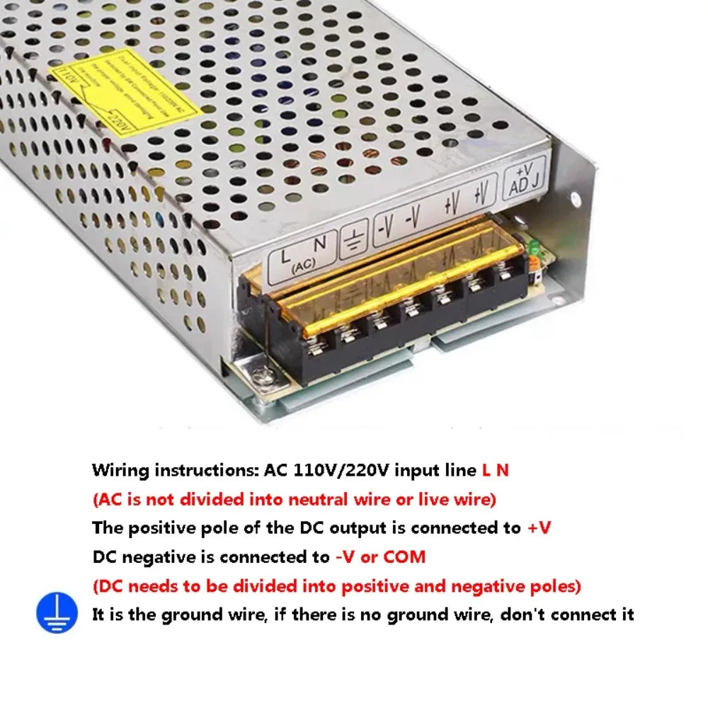500W Switching Power Supply 12V 220V AC TO DC 5V Power Supply 24V 220V 2A 3A 5A 10A 20A 30A 50A Transformer For LED Strip Light Oasis Select