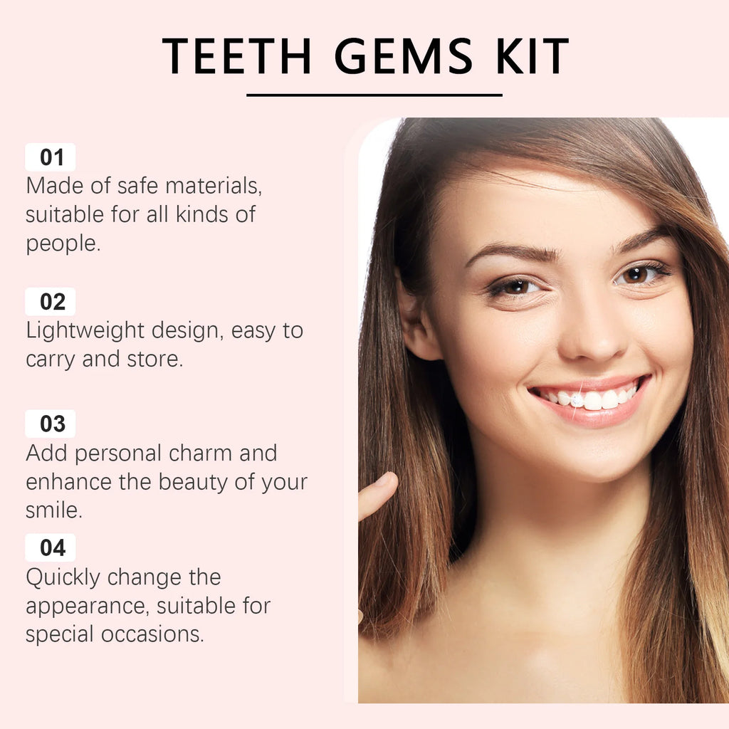 Tooth Gems DIY Kit – Gems, Stickers & Tools for Glam Smile