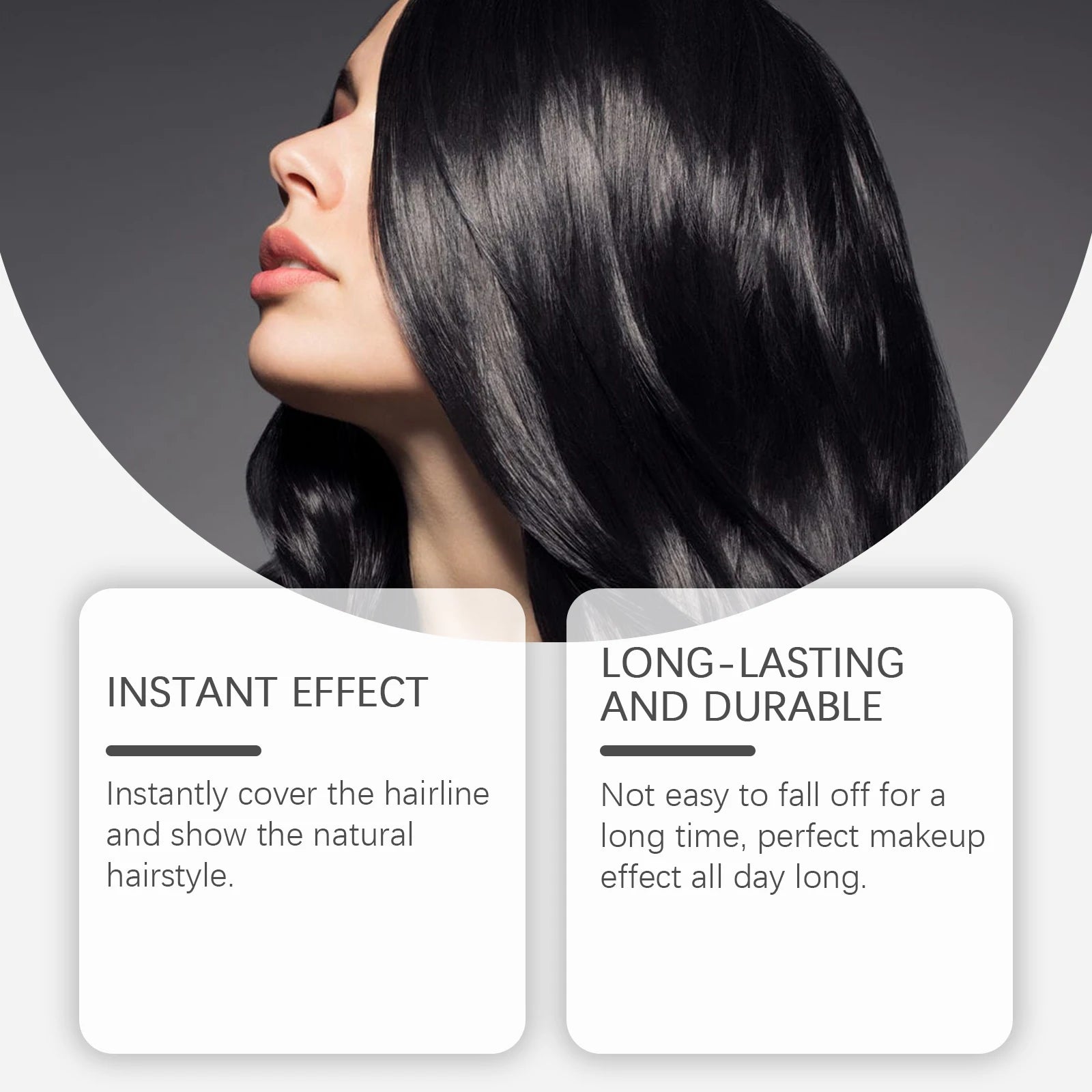 Hair Concealer Hairline Shadow Cover up Natural Color Rendering Easy to Clean Refreshing Hair Waterproof Hair Concealer Liquid Oasis Select