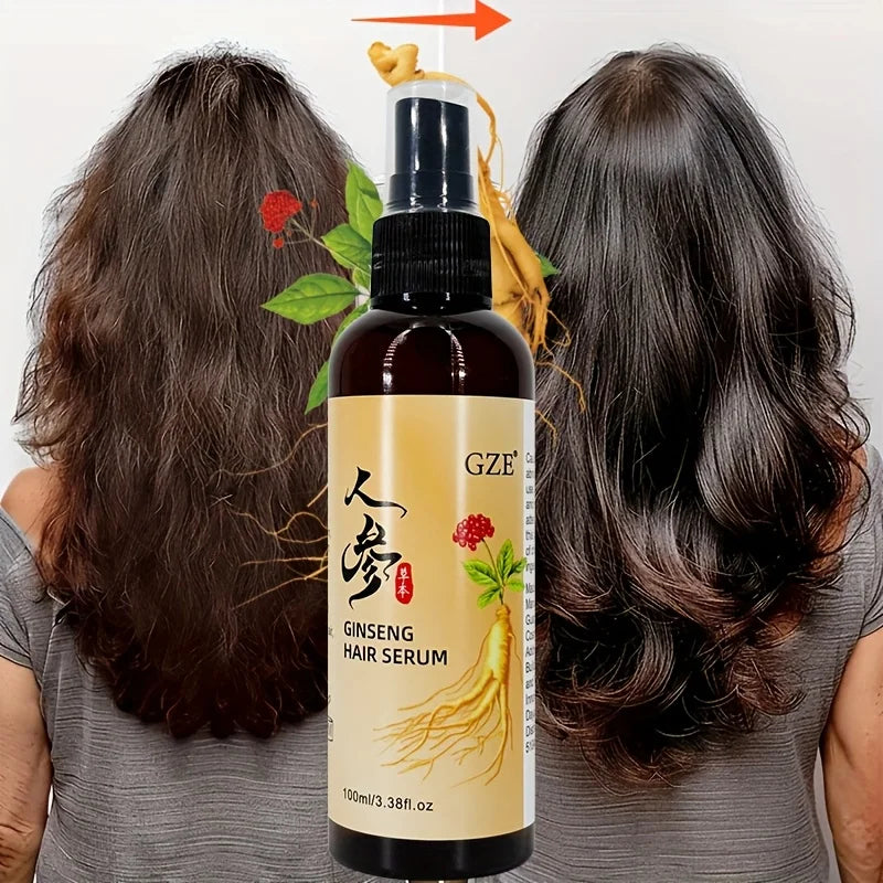 GZE Ginseng Hair Serum – Heat Protection & Moisture Repair