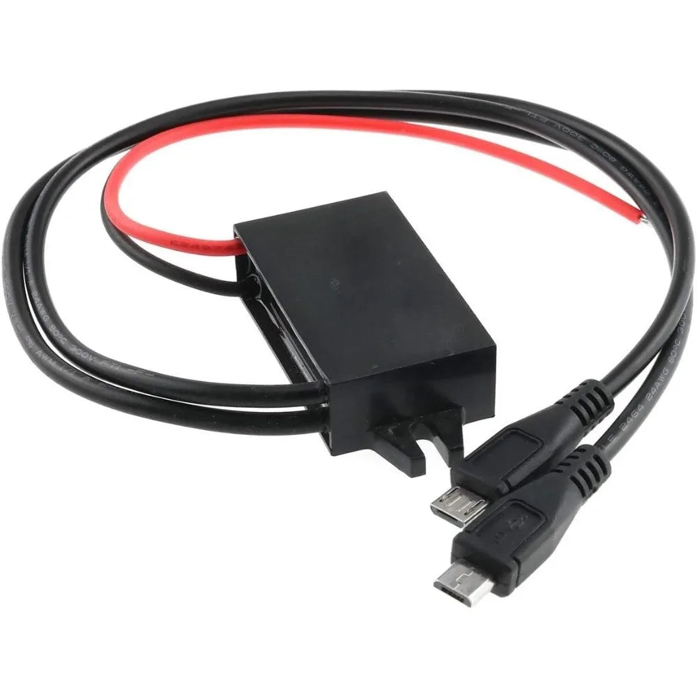 Converter Module 12V To 5V 3A 15W Regulator Step Down Car Power Converter With Double Micro-USB Cable DC To DC Buck Converter Oasis Select