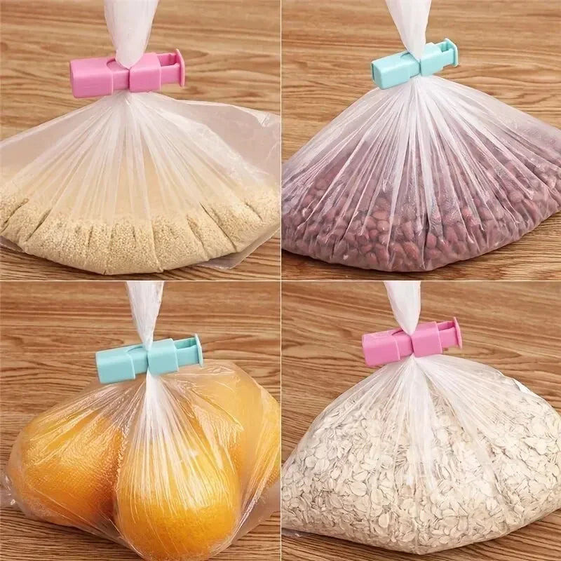 3pcs Reusable Food Bag Clips, for sealing snacks, chips, plastic bags, dried goods, kitchen supplies, locks in freshness Oasis Select